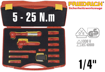 Bộ cờ lê lực cách điện Klaus Friedrich 251310