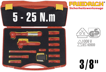 Bộ cờ lê lực cách điện Klaus Friedrich 251327