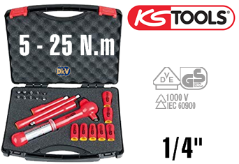 Bộ cờ lê lực cách điện KS Tools 117.1876