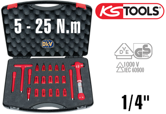 Bộ cờ lê lực cách điện KS Tools 117.1878
