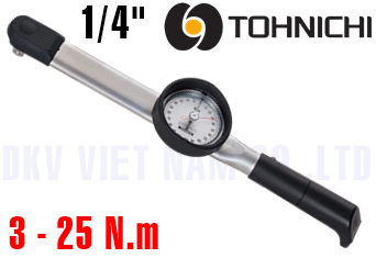 Cờ lê lực chỉ kim Tohnichi DB25N-1/4-S