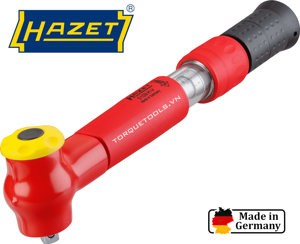 Cờ lê lực cách điện Hazet 5109KV, cờ lê siết lực cách điện Hazet 5109KV, Hazet insulated torque wrench 5109KV