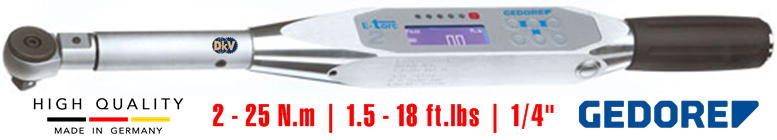 co le luc dien tu Gedore ET2SKA 25, co le siet luc dien tu Gedore ET2SKA 25, Gedore electronic torque wrench ET2SKA 25