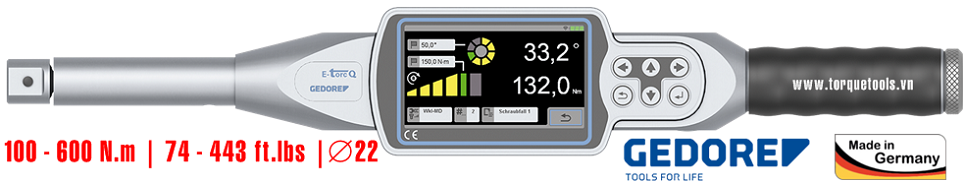 co le luc dien tu Gedore ET2SZA 600, co le siet luc dien tu Gedore ET2SZA 600, Gedore electronic torque wrench ET2SZA 600