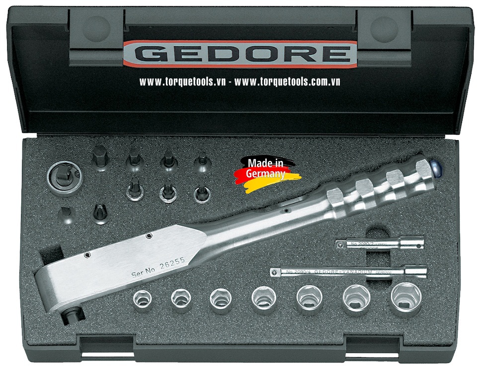 bo co le luc Gedore 8554-03, Gedore torque wrench set 8554-03