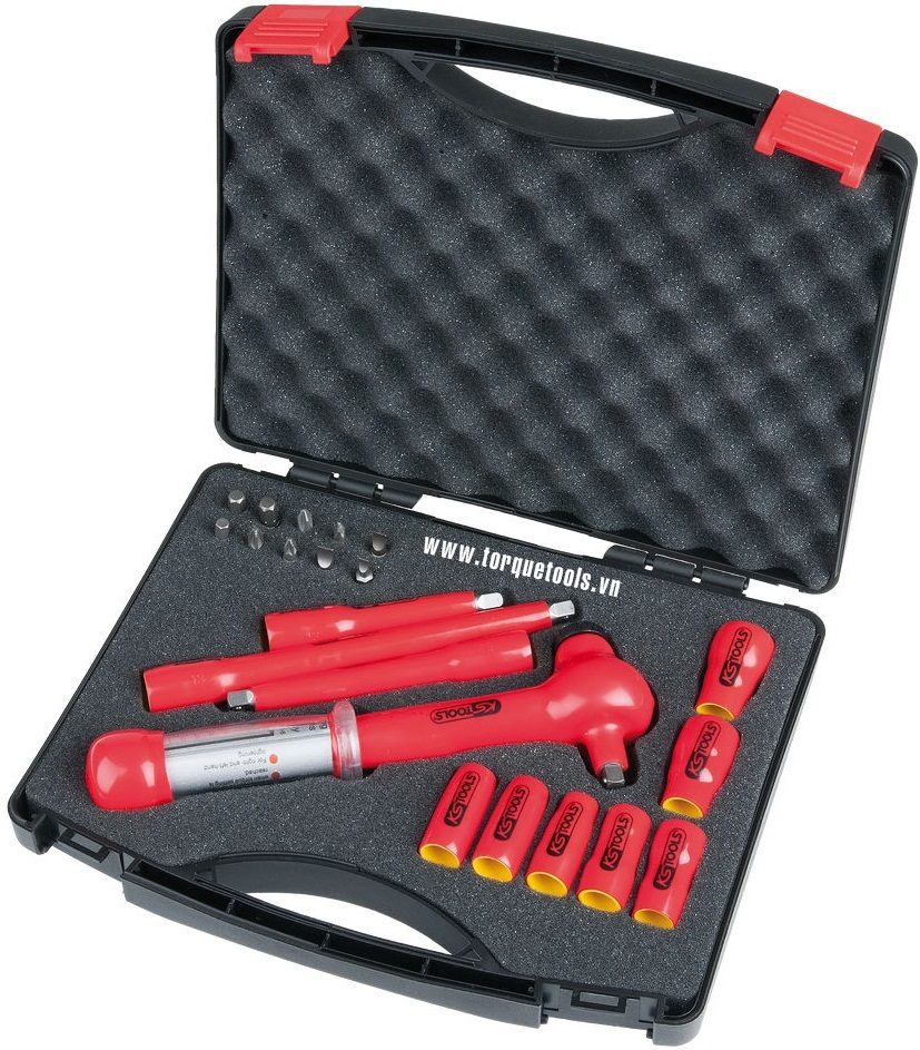 bo co le luc cach dien KS Tools 117.1876, bo co le siet luc cach dien 117.1876, KS Tools VDE torque wrench set 117.1876