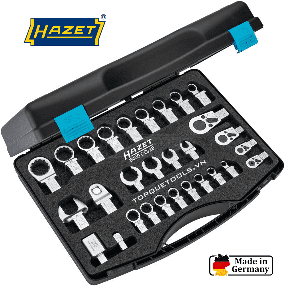 Bộ đầu cờ lê lực Hazet 6400 CD/29, Bộ đầu cờ lê siết lực Hazet 6400 CD/29, Hazet torque tools set 6400 CD/29