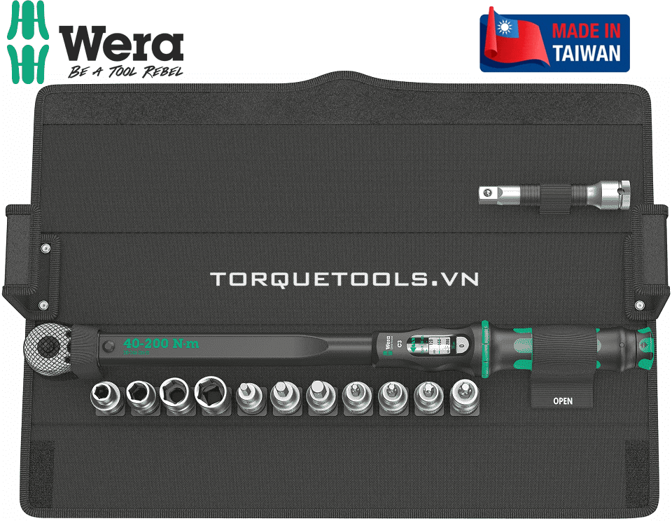 Bộ cờ lê lực Wera 05075680001, bộ cờ lê siết lực Wera 05075680001, Wera torque wrench set 05075680001