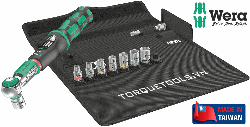 Bộ cờ lê lực Wera 05075830001, bộ cờ lê siết lực Wera 05075830001, Wera torque wrench set 05075830001