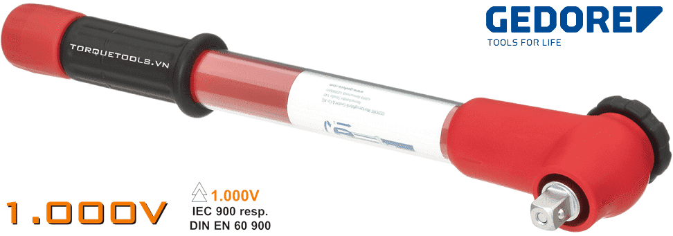 Cờ lê lực cách điện Gedore VDE 4508-05, cờ lê siết lực cách điện Gedore VDE 4508-05, Gedore insulated torque wrench VDE 4508-05